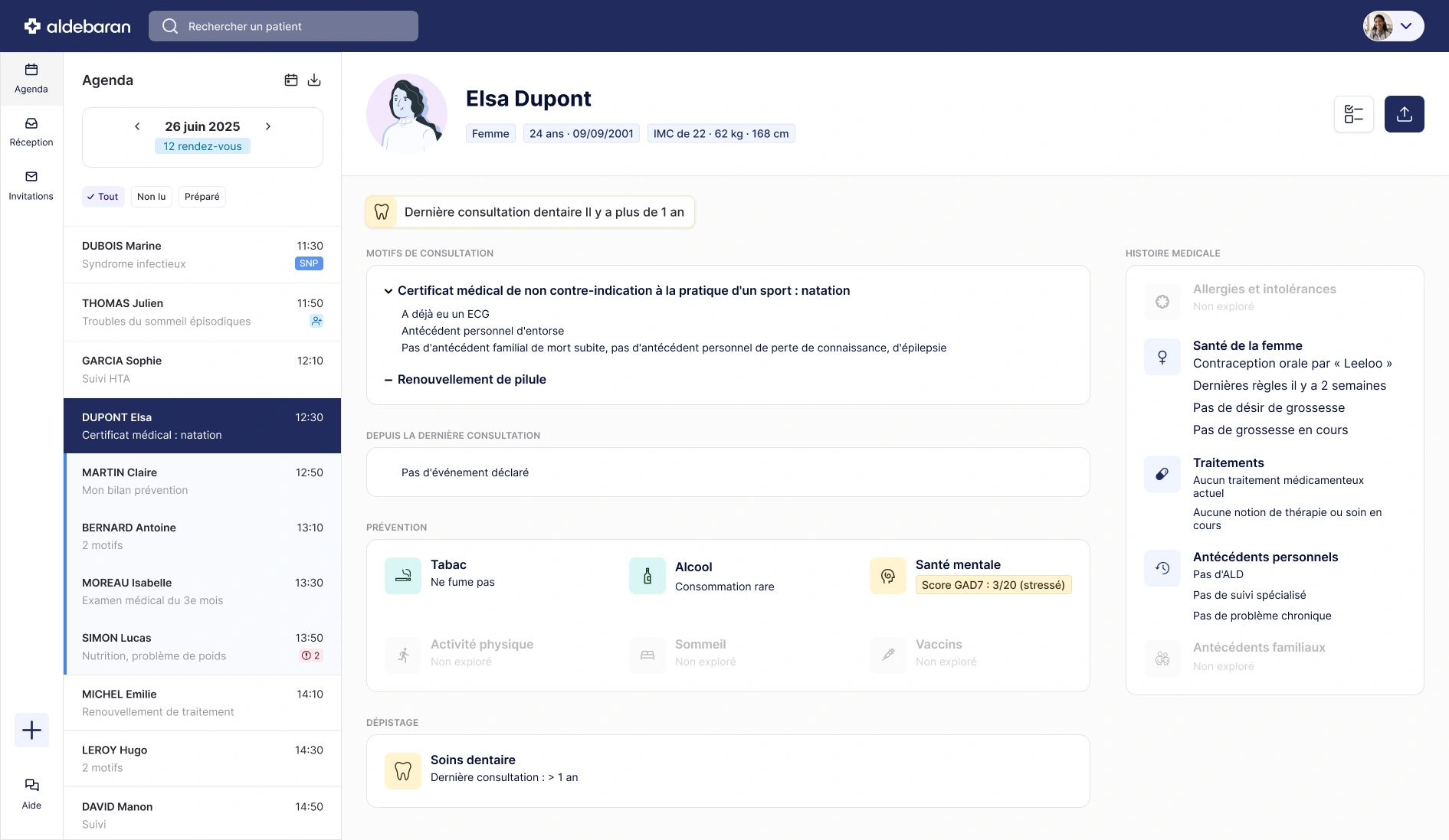 Réception d’une synthèse médicale générée par intelligence artificielle